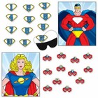 PIN THE SYMBOL ON THE HERO - 2 GAME (MALE/FEMALE) THEME PARTY GAME ACCESSORIES