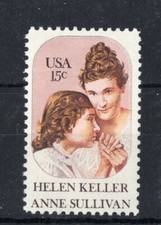 1824 * HELEN KELLER - ANNE SULLIVAN *  U.S. Postage Stamp  MNH ^