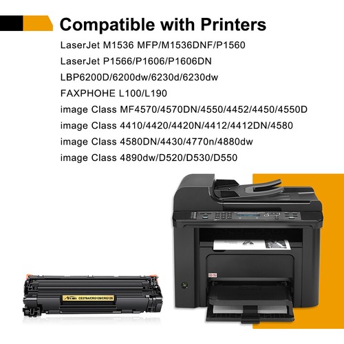 4 Pack CE278A Toner Cartridge For HP 78A LaserJet Pro M1536DNF P1606DN P1600 - Picture 3 of 9
