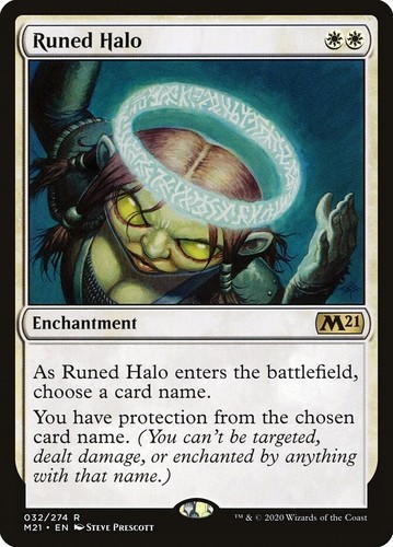 Runed Halo 32 Rare Core Set 2021 M21 MTG - Picture 1 of 1