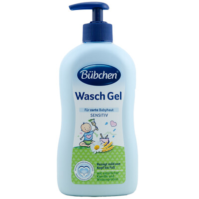 Bübchen WASCH GEL für Babys 1 x 400 ml Sensitiv reinigt von Kopf bis Fuß