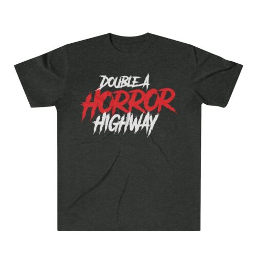 Double A Horror Highway Podcast T-Shirt Tri-Blend Black new - Picture 1 of 6