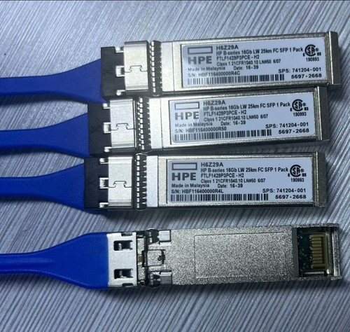 1pcs HPE FTLF1429P3PCE-H2 16GB Fibre Channel 25KM 1310nm SFP Transceiver H6Z29A - Picture 2 of 3
