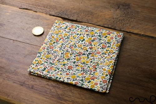 Handarbeit Baumwolle gelb Blumen Bandana Retro Vintage Chic Unikat Stirnband Schal L - Bild 6 von 10