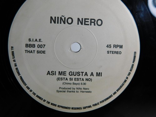 Niño Nero – Asi Me Gusta A Mi (Esta Si Esta No) 1991 12" Single ITALY BBB 007 - Imagen 3 de 5