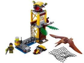 Lego Tower Takedown 5883 Dino Minifigure Building Set
