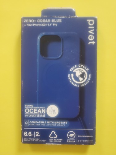 Pivet - Zero+ con funda MagSafe para iPhone 13 Pro - Azul océano - Imagen 1 de 5