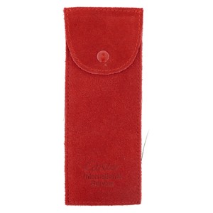 Genuine Cartier Int Service Red Velvet Suede Jewelry Watch Travel Pouch Ebay
