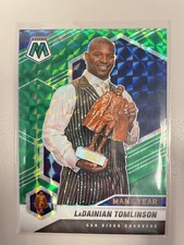2021 Panini Mosaic LADAINIAN TOMLINSON Man Of The Year Green Prizm #265 Chargers