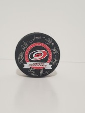 Carolina Hurricanes Hockey Puck 2002- 2003 Collector's Series Team Signatures 