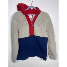 Cat  Jack Boys Sherpa Fleece 1/2 Zip Pullover Hoodie Jacket Size XL