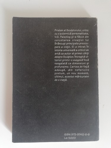 V.G. Paläolog - Brâncușiana - Procesul sculpturii modern - Bild 3 von 3