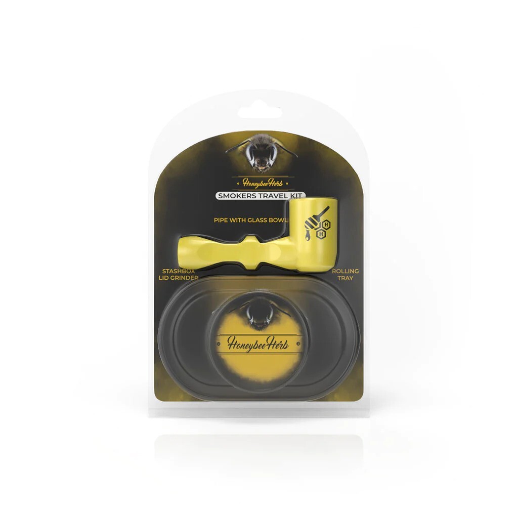 HONEYBEE HERB TOBACCO PIPE TRAVEL PACK. Available Now for 13.99