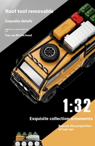 1:32 Land Rover Defender Van Alloy Car Model Diecast Toy Vehicle Sound Light - Picture 20 of 28