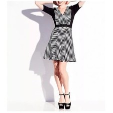 Betsey Johnson Mini Dress Women 6 Rockabilly Retro Pinup Maximalism Party Skater