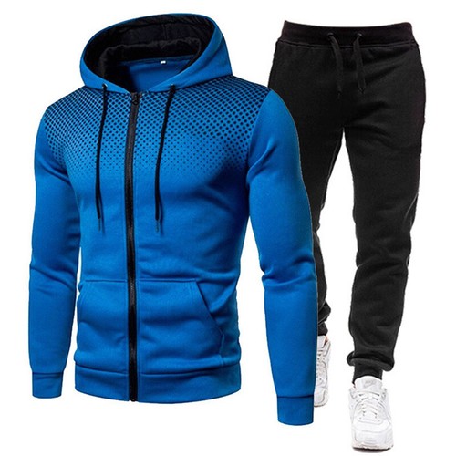 Herren Sweatshirt + Hose Outfits 2-teilig Hoodies Jogginganzug Langarm Gym Trainingsanzug Set - Bild 13 von 23