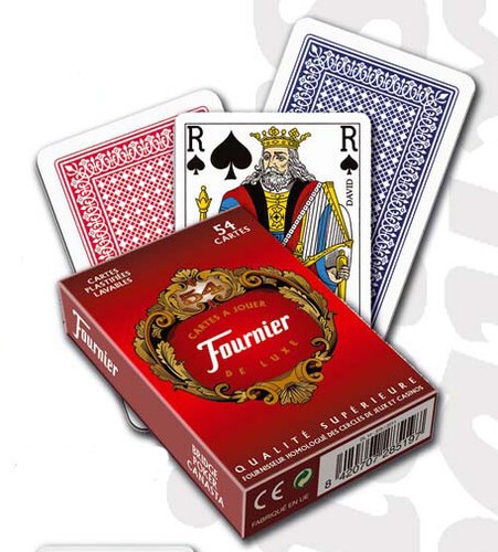 Jeu de cartes plastifiées (54) Fournier Deluxe pour rami, gin - Photo 3/3