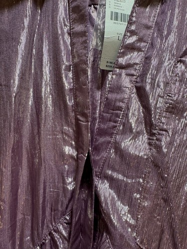 NWT Anthropologie Pilcro Metallic High-Low Midi Dress in Size L - Picture 11 of 21