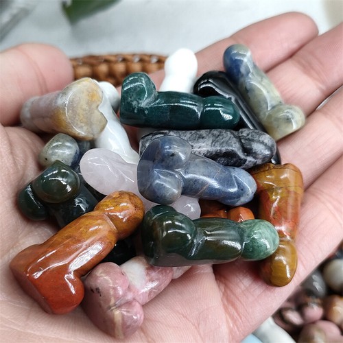 Random Delivery! 10PCS Natural Quartz Crystal Penis Crystal Dick Healing gem - Picture 8 of 12
