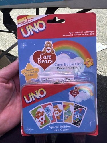 NEW Unopened Special Edition CARE BEARS UNO GAME +Deluxe Collector Tin 2004 RARE - Picture 2 of 5