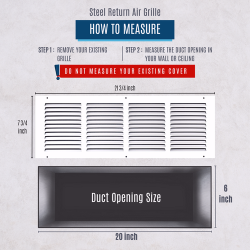 Stahl Rückluftgitter Klimakanalabdeckung Grill weiß - viele Größenoptionen - Bild 179 von 323