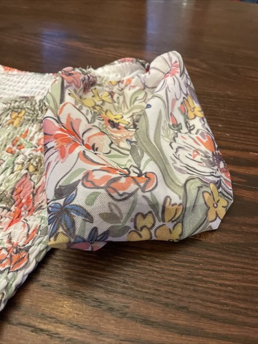 Anthropologie Small Crop Top Floral Puff Sleeve - Picture 4 of 7