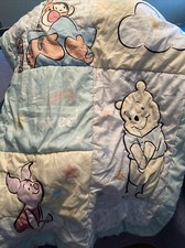 Lambs Ivy Winnie The Pooh Bear Hugs Baby Crib Comforter Quilted Blanket