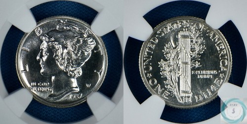 1937 Mercury Dime NGC PF 67 w/CAC - Blast White Brilliance - Picture 4 of 14