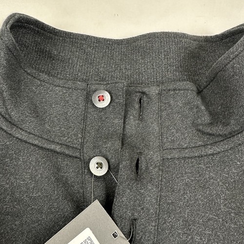 Nuevo con etiquetas Van Heusen Never Tuck Pulóver Mangas Largas Gris Falso Botones Cuello GRANDE 3X $70 - Imagen 8 de 12