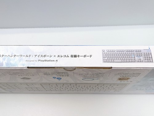 New Monster Hunter Gaming Keyboard White Elecom TK-MHW02WH - Picture 13 of 14