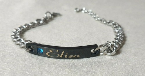 Bracciale Braccialetto Uomo Donna con nome incisione personalizzata idea regalo - Imagen 8 de 16