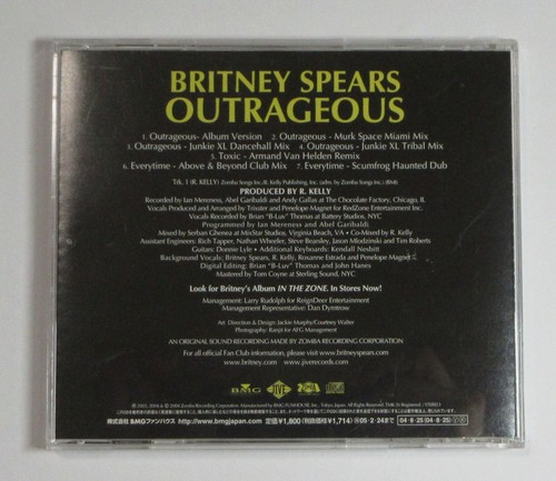 Britney Spears – Outrageous JAPAN CD - Imagen 2 de 3