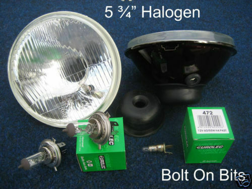 LHD Linkslenker 5 3/4 " Halogen Scheinwerfer / Triumph Stag / Vitesse - Picture 1 of 1