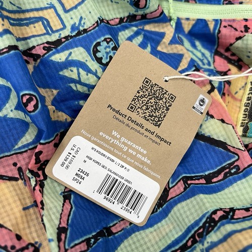 Patagonia Houdini Stash 1/2 Zip Pullover Jacket Sz Medium Womens Salamander - Picture 11 of 11