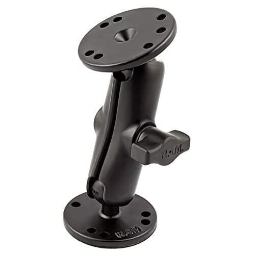 RAM Universal Double Ball Mount with Two Round Plates RAM-B-101U - Picture 1 of 7