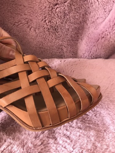 Marc o Polo Damen Sandalen Neu Gr 41 Leder Braun Absatz 9 cm Komfort - Bild 10 von 11
