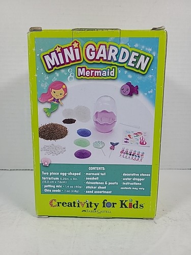 Mini Garden Mermaid Terrarium Creativity for Kids NEW - Picture 3 of 6