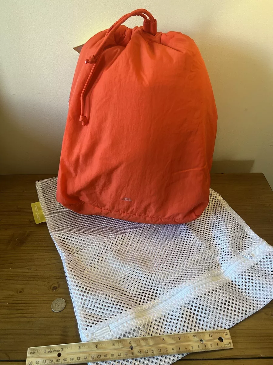 Vince Camuto Washable Nylon Harlo Backpack Bag Purse Oxy Fire NWT