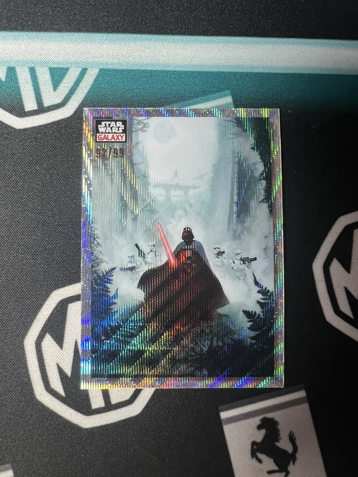 2023 Topps Chrome Star Wars Galaxy #97 Vengeful Pursuit Wave Refractor /99