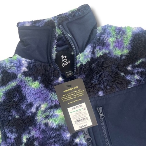 ART CLASS Unisex Zip-Up High Pile Fleece Jacket - Size XS (4/5) - Perfect Gift! - Picture 6 of 6