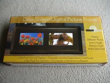 Brand New Digital Decor Dual 7" Screen Digital Picture Photo Frame DPF770
