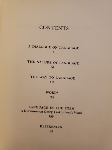 Auf dem Weg zur Sprache von Martin Heidegger Hardcover 1. Auflage DJ NEUWERTIG - Bild 10 von 13