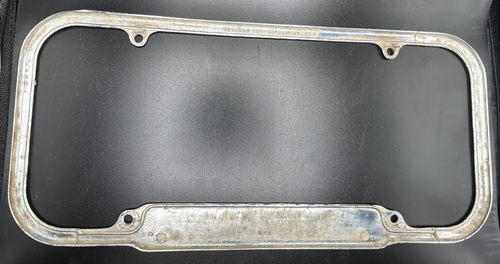 Rare Vintage Bassett Buick Co. Redding California Metal License Plate Frame - Picture 3 of 3