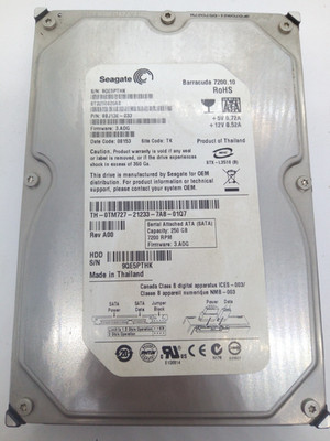 SEAGATE Barracuda  250GB SATA FESTPLATTE *ST3250820AS* 3,5 '' #FP4873