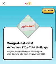 70 Off Jet2 Holiday Voucher
