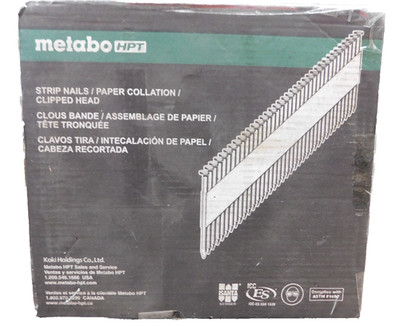 Metabo HPT Strip Nails, Paper Collation | 2-3/8'' x .113''-2000 Nails