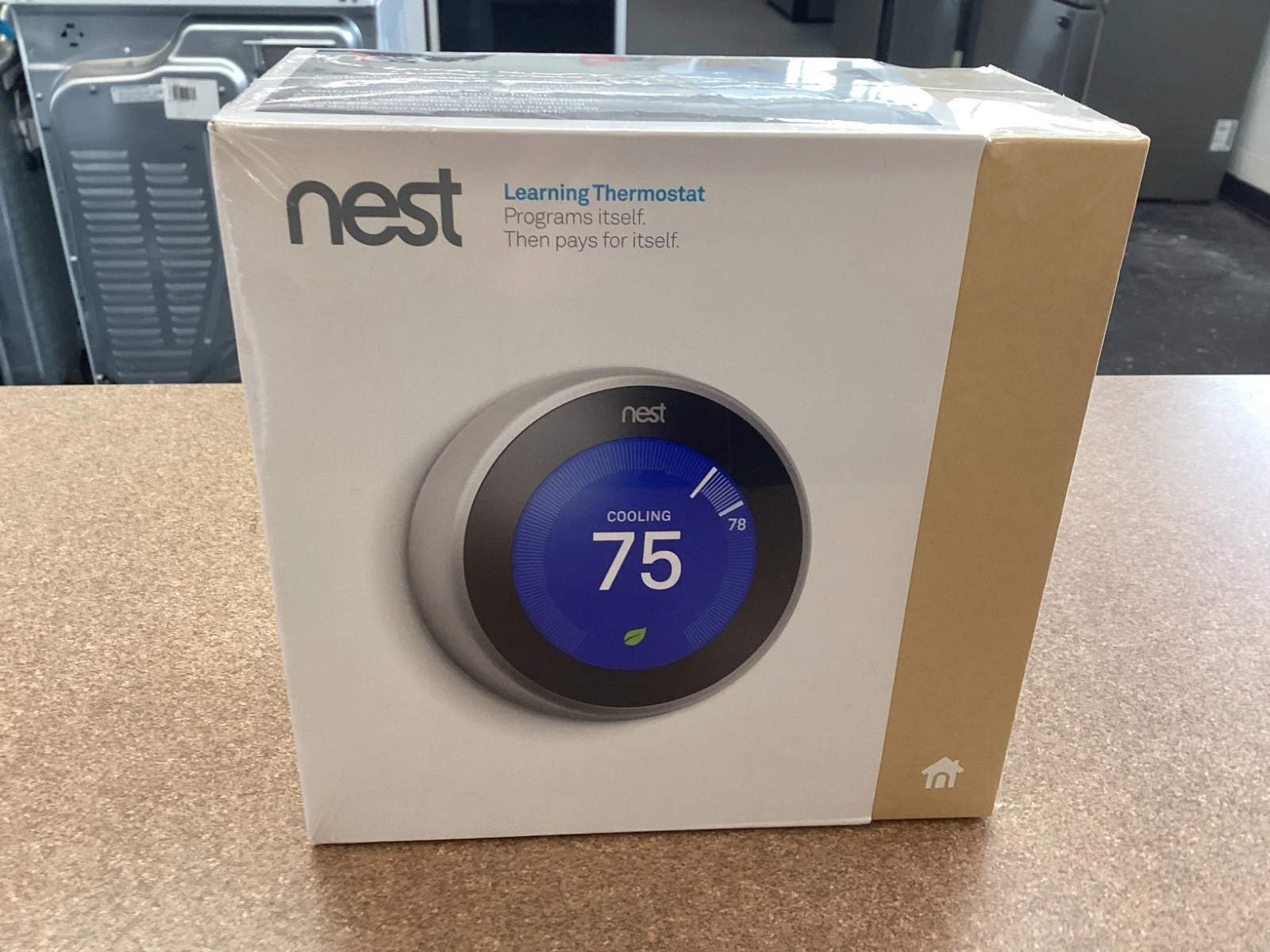 Google Nest T3007ES Wi-Fi Learning Thermostat - Stainless Steel