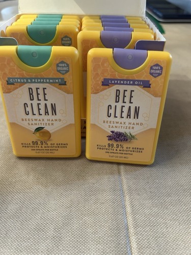 Bee Clean Beeswax Organic Mist Hand Sanitizer 200 Sprays Bulk Lot Of 11 - Picture 3 of 6