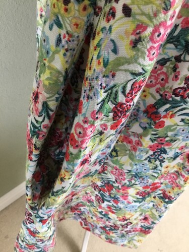 H&M:Baumwollemischung Schulterfrei Geblümt Kurz 2Taschen Sommer Boho Stil Gr.L - Bild 5 von 7