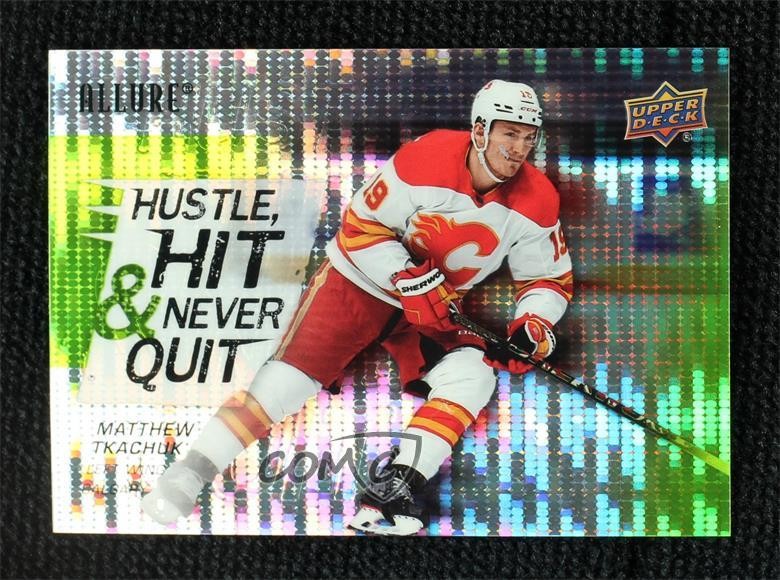 2021-22 Upper Deck Allure Green Rainbow Achievement /10 Matthew Tkachuk #HH-11